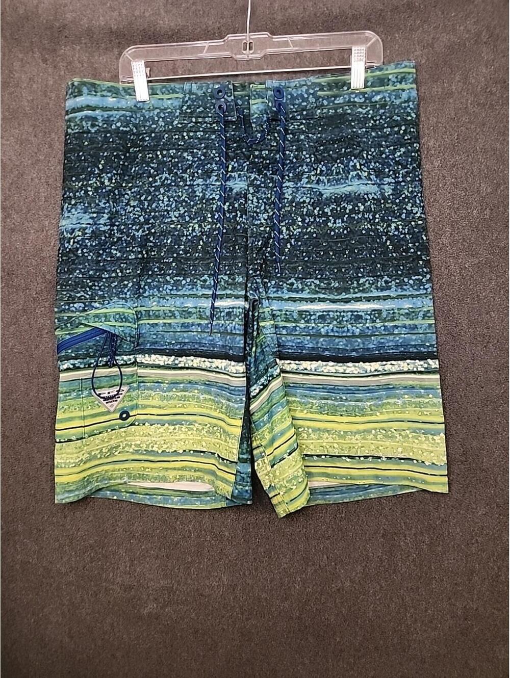Columbia PFG Mens Fishing Board Shorts Trunks Size 36 11' inseam